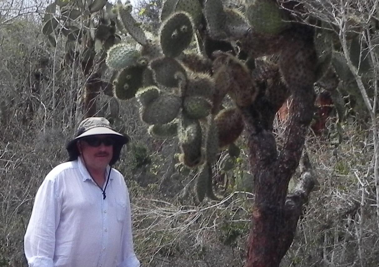 Dr. Claus Svendsen in the Galapagos