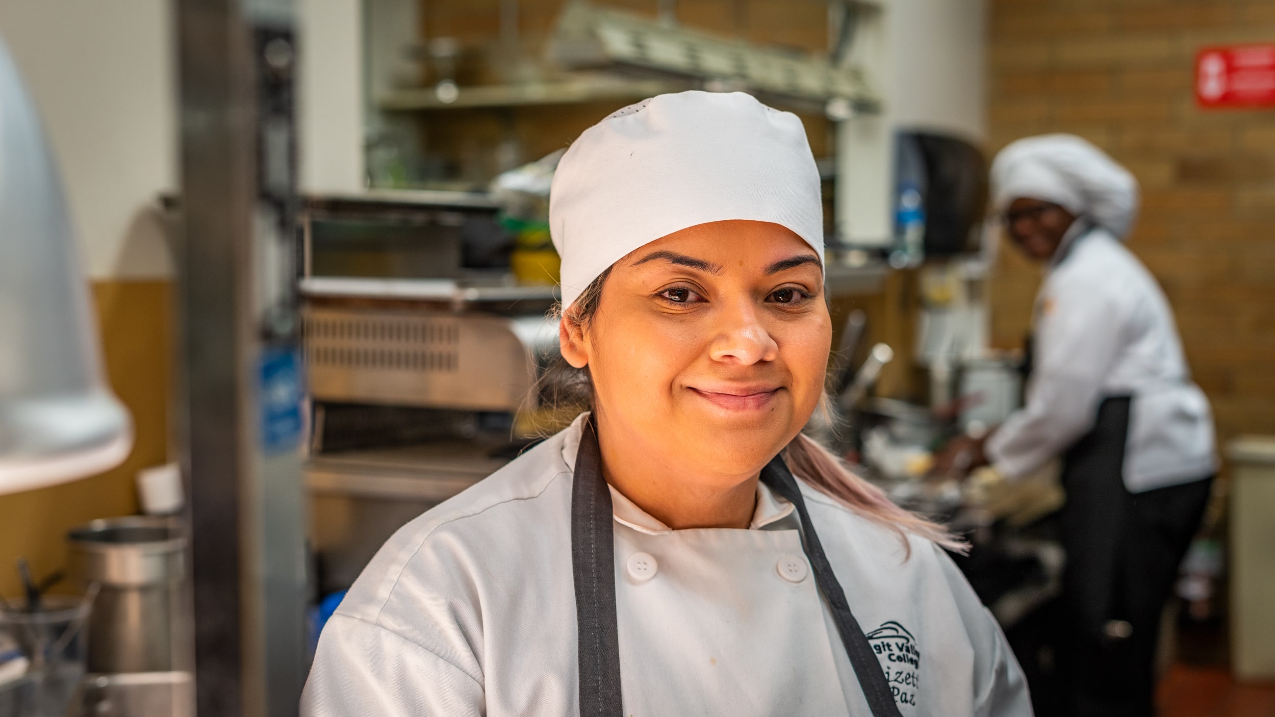 Culinary Arts instructor and student