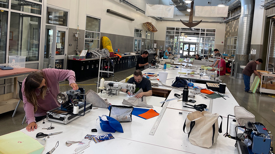 People in sewing class