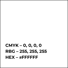 Box showing color codes for White (see below).